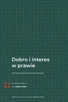 Okładka: Dobro i interes w prawie