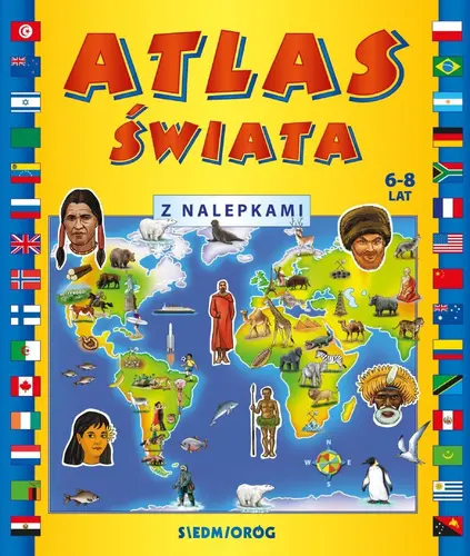 Okładka: Atlas świata z nalepkami