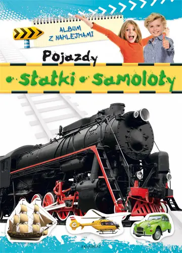 Okładka: Album z naklejkami- Pojazdy, statki, samoloty