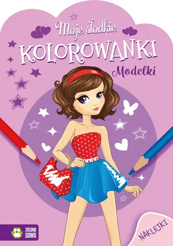 Okładka: Moje słodkie kolorowanki. Modelki