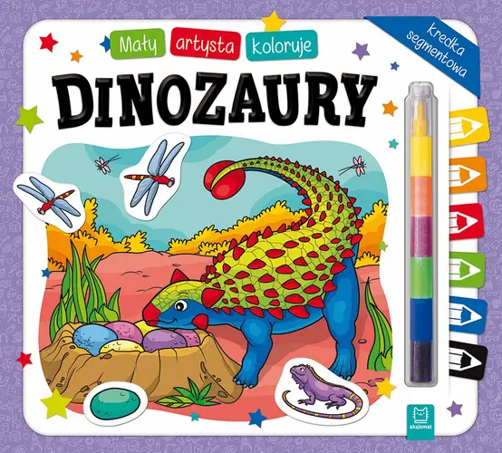 Okładka: Mały artysta koloruje dinozaury