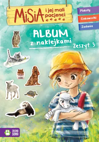 Okładka: Misia i jej mali pacjenci. Album z naklejkami. Zeszyt 3