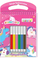 Okładka: Moje jednorożce Ulubione kolorowanki cz. 1 Poznajemy jednorożce