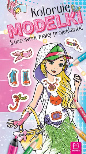 Okładka: Koloruję MODELKI. Szkicownik małej projektantki