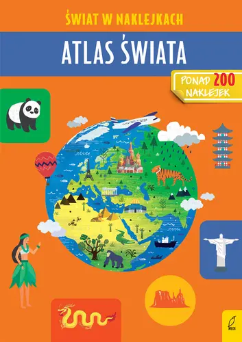 Okładka: Atlas świata. Świat w naklejkach