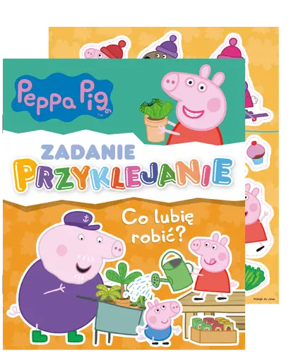 Okładka: Peppa Pig. Zadanie Przyklejanie. Co lubię robić?